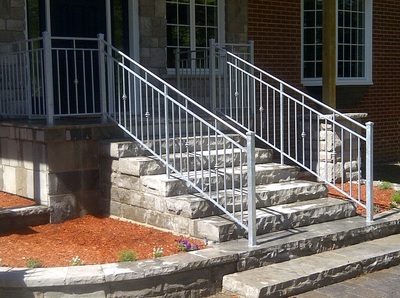Iron railing, steel railing, decorative railing, wrought iron railing